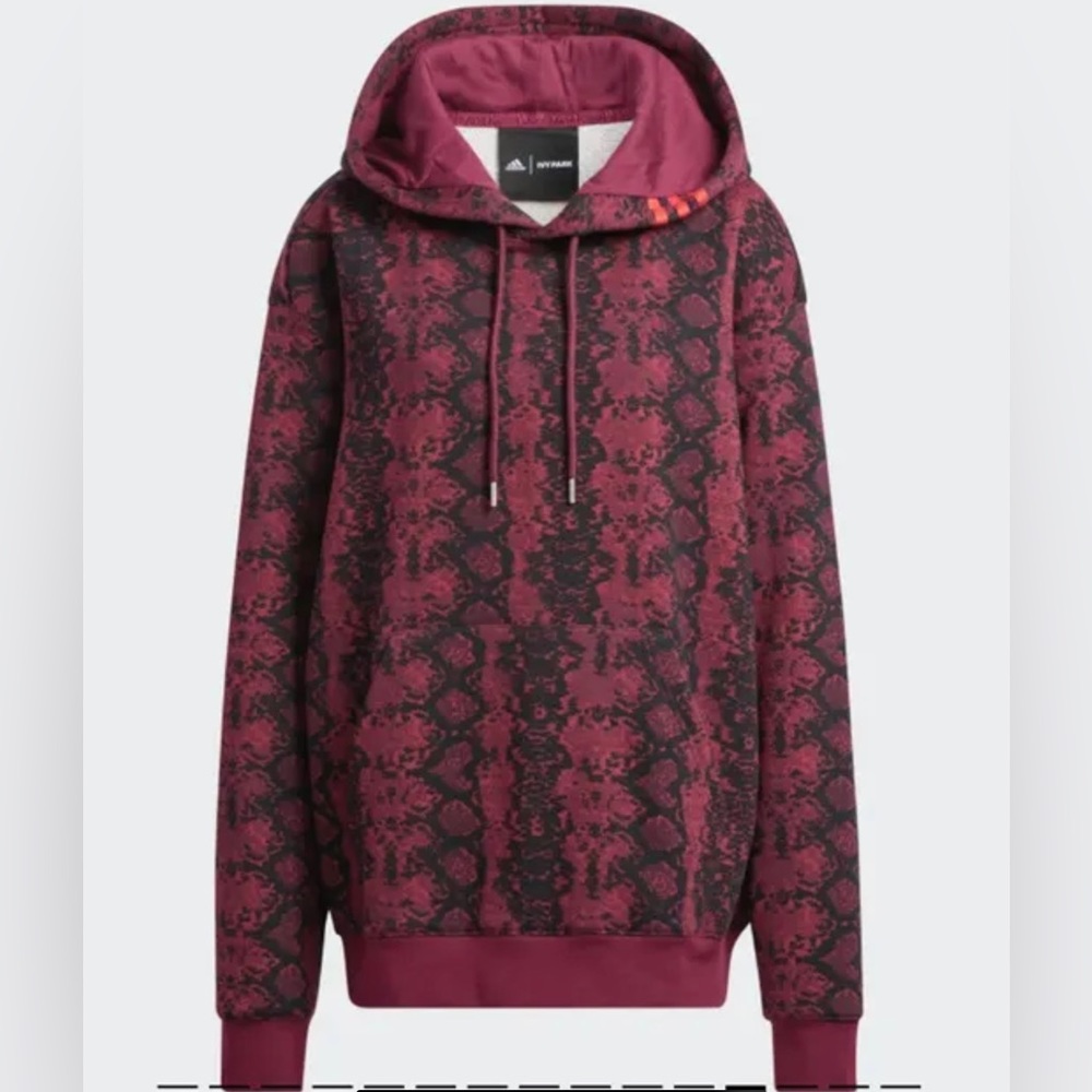 NEW Adidas Ivy Park Hoodie/PullOver/Sweatshirt Cherry Wood LG UNISEX